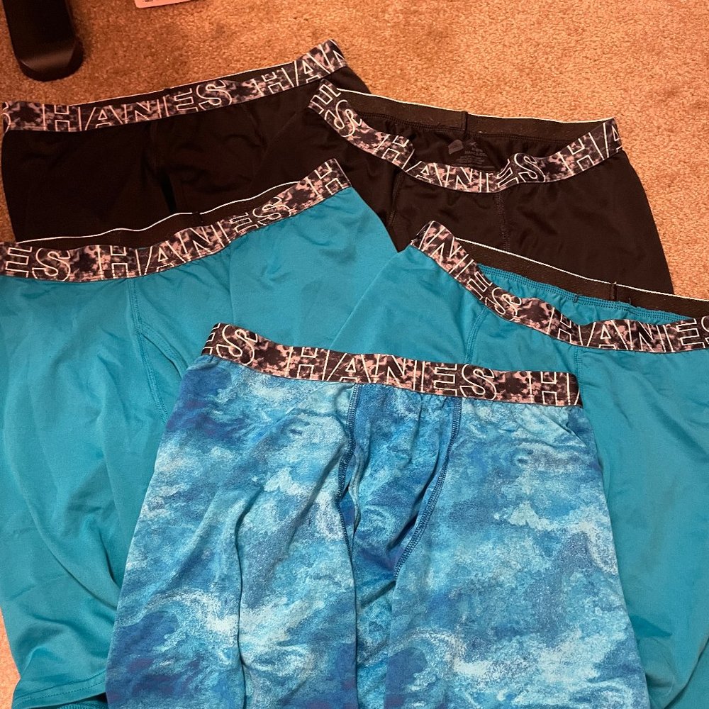 Hanes Boxder briefs Medium 5 pairs